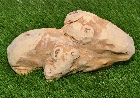 Ware Gorilla Chew juguete masticable de madera real para perros sentados en el c茅sped