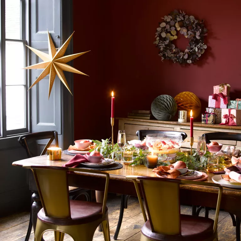mesa de navidad comida